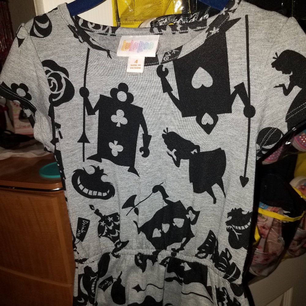 Lularoe kids Disney Alice in wonderland dress
